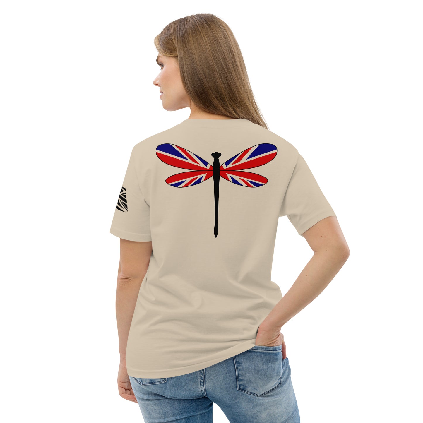 Beige and Black - Dragonfly Back Union Jack