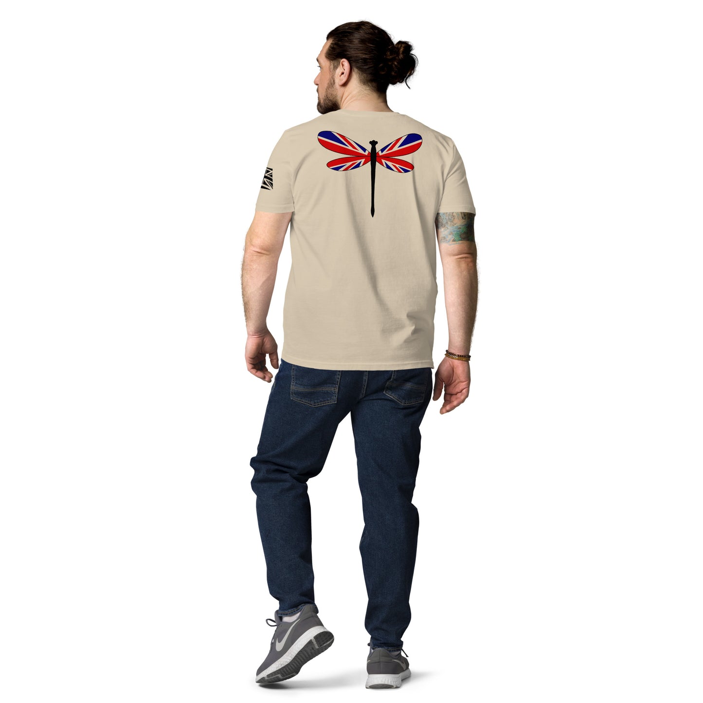 Beige and Black - Dragonfly Back Union Jack