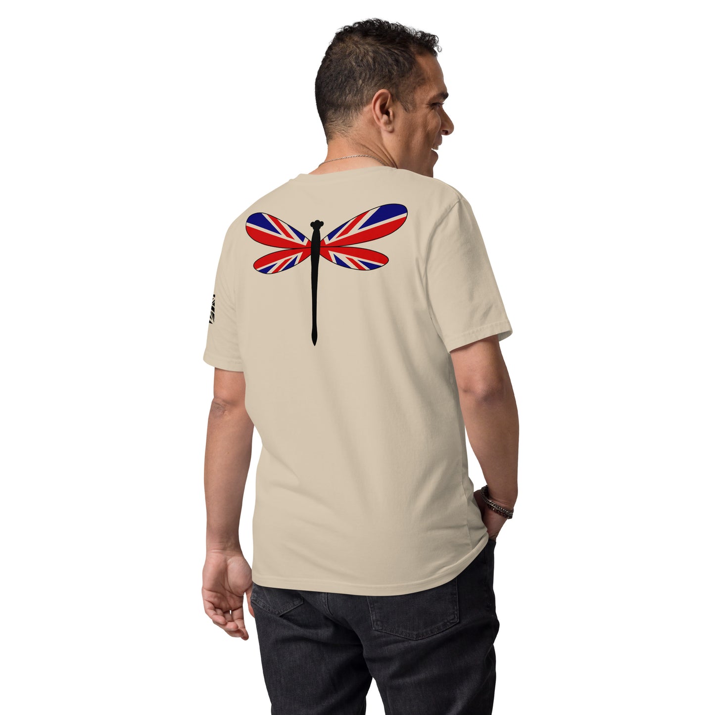 Beige and Black - Dragonfly Back Union Jack