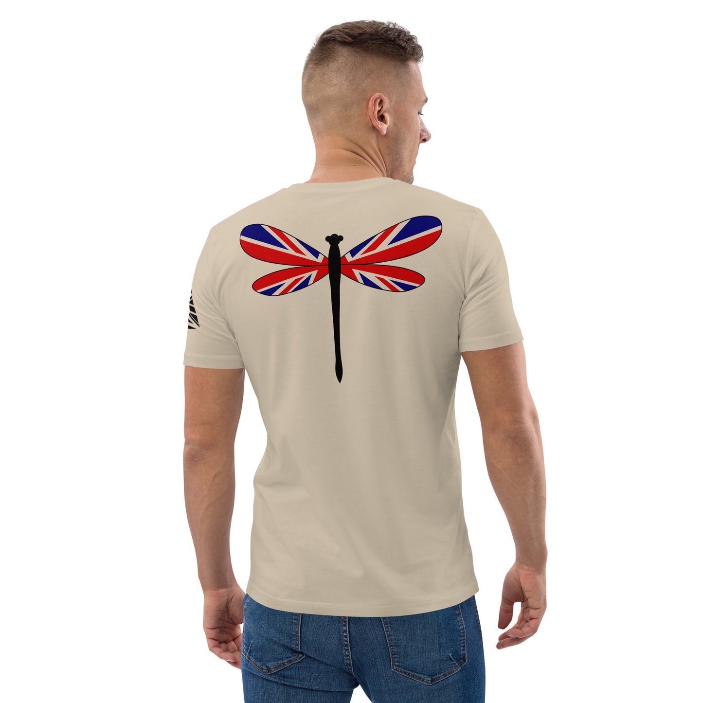 Beige and Black - Dragonfly Back Union Jack